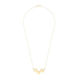 Foto 2 | Gargantilla Zekie 7159 Oro 10k Amarillo 45 Cms Con Mariposas