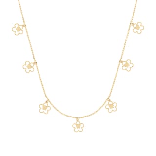 Foto 1 | Gargantilla Zekie 7158 Oro 10k Amarillo 45 Cms Con Flor