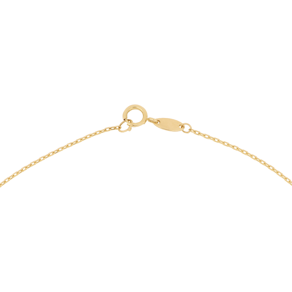 Foto 4 pulgar | Gargantilla Zekie 7158 Oro 10k Amarillo 45 Cms Con Flor