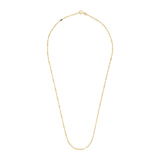 Foto 2 | Cadena Zekie 7163 Oro 14k Amarillo 45 Cms Tejido Placa Y Torzal