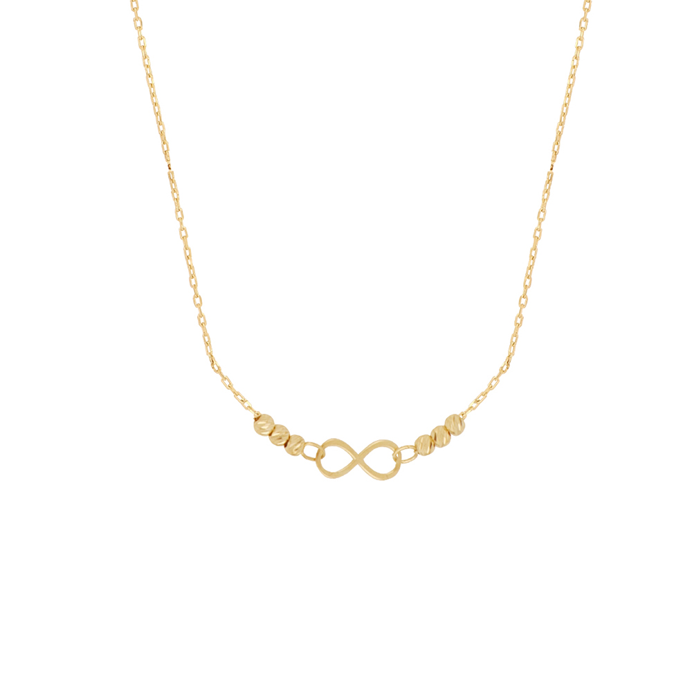 Foto 2 pulgar | Gargantilla Zekie 7108 Oro 14k Amarillo 45 Cms Infinito