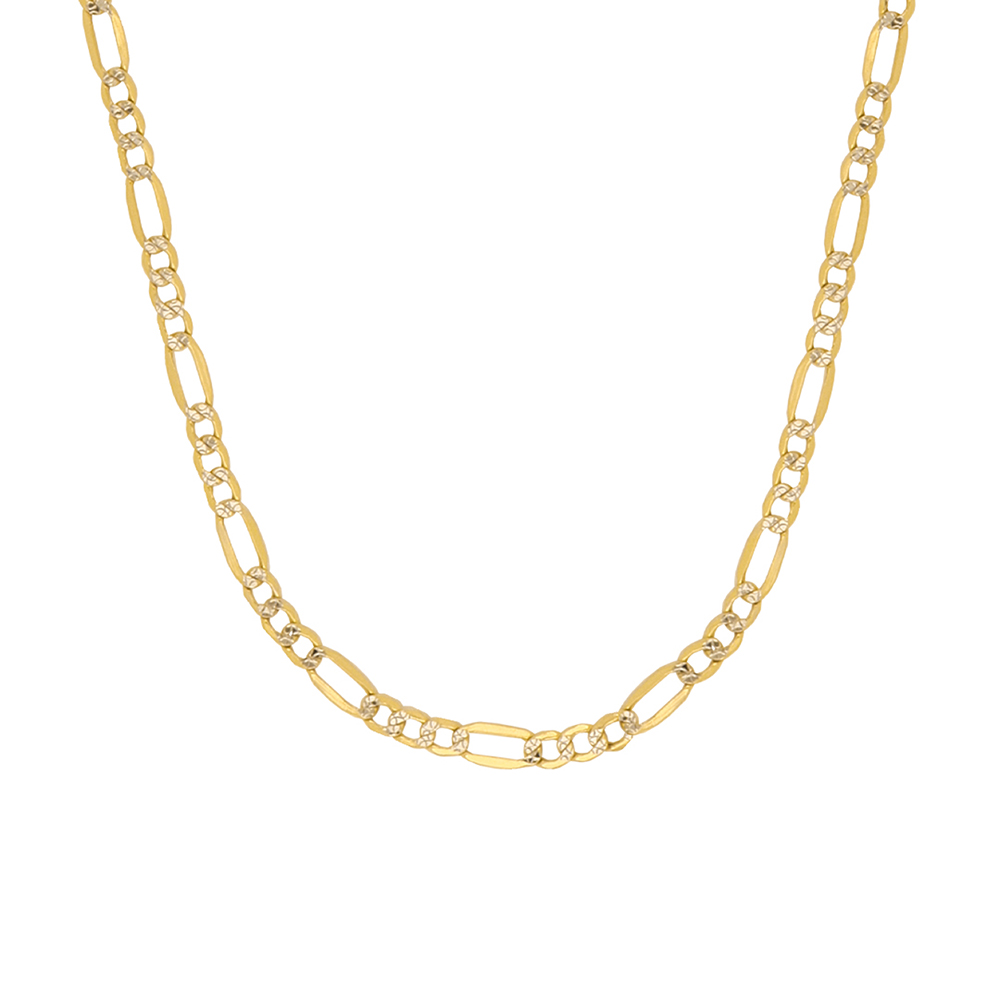 Foto 2 pulgar | Cadena Zekie 7293-50 Oro 14k Amarillo 50 Cms 3x1 Facetada