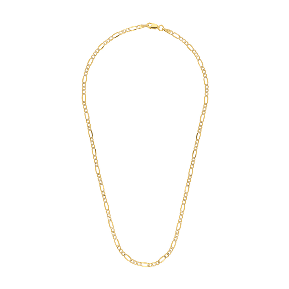 Foto 3 pulgar | Cadena Zekie 7293-50 Oro 14k Amarillo 50 Cms 3x1 Facetada