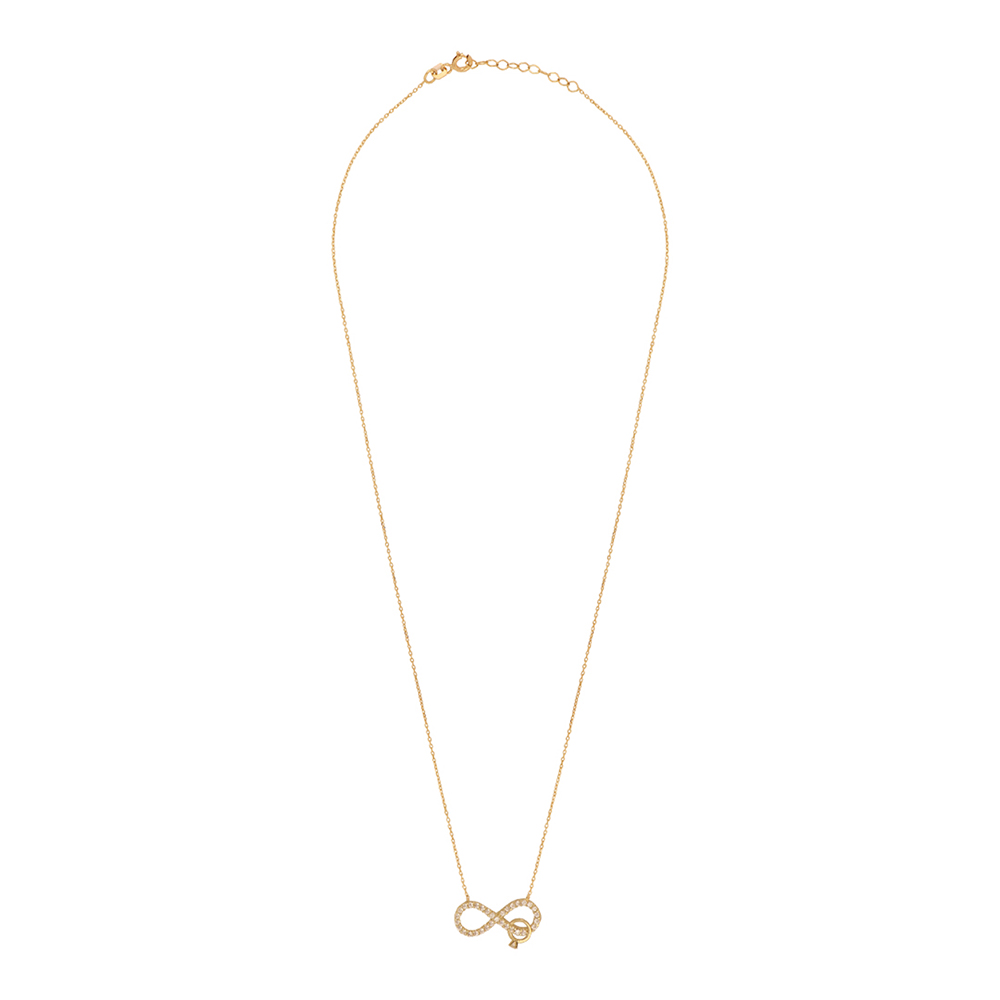 Foto 2 pulgar | Gargantilla Zekie 7221 Oro 14k Amarillo 45 Cms Centro Infinito