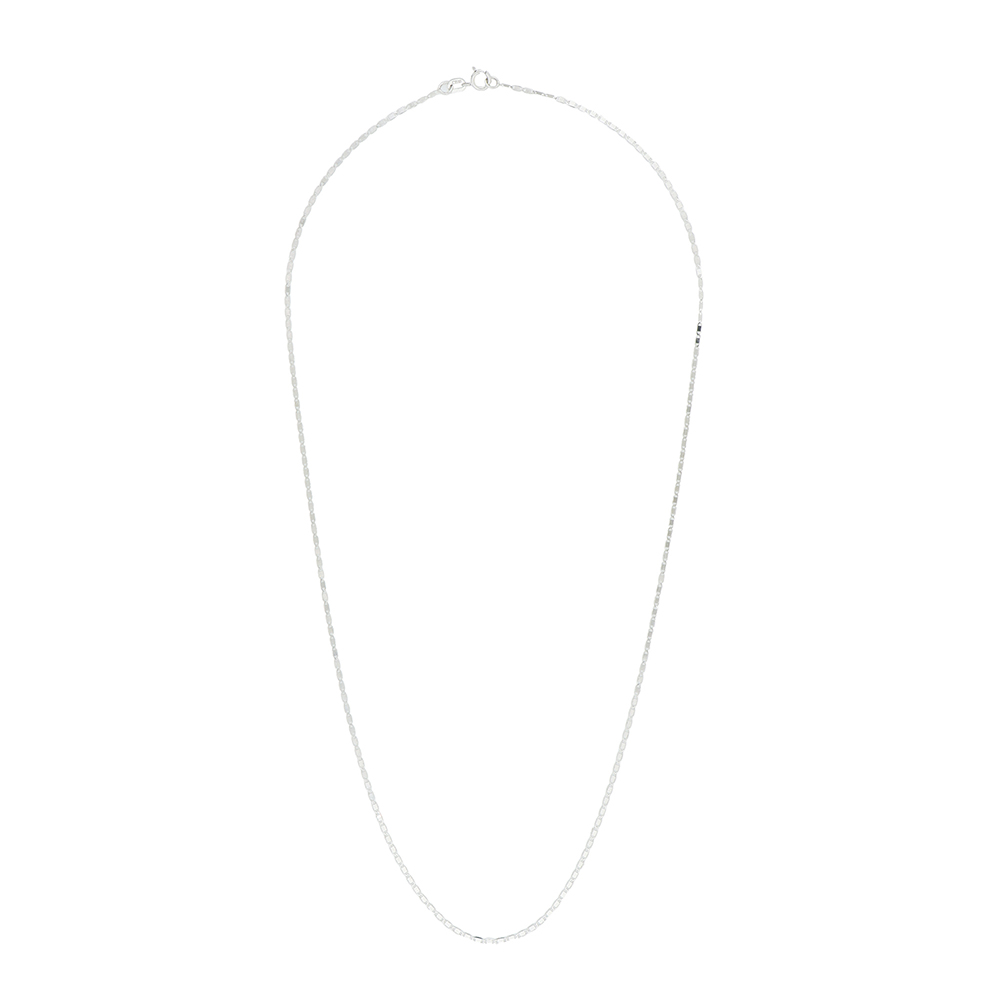 Foto 1 | Cadena Zekie 7268w-50 Oro 14k Blanco 50 Cms Espejo