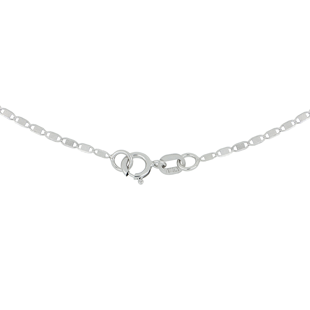 Foto 3 | Cadena Zekie 7268w-50 Oro 14k Blanco 50 Cms Espejo