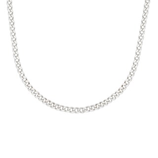 Foto 2 | Cadena Zekie 7287w-50 Oro 14k Blanco 50 Cms Barbada