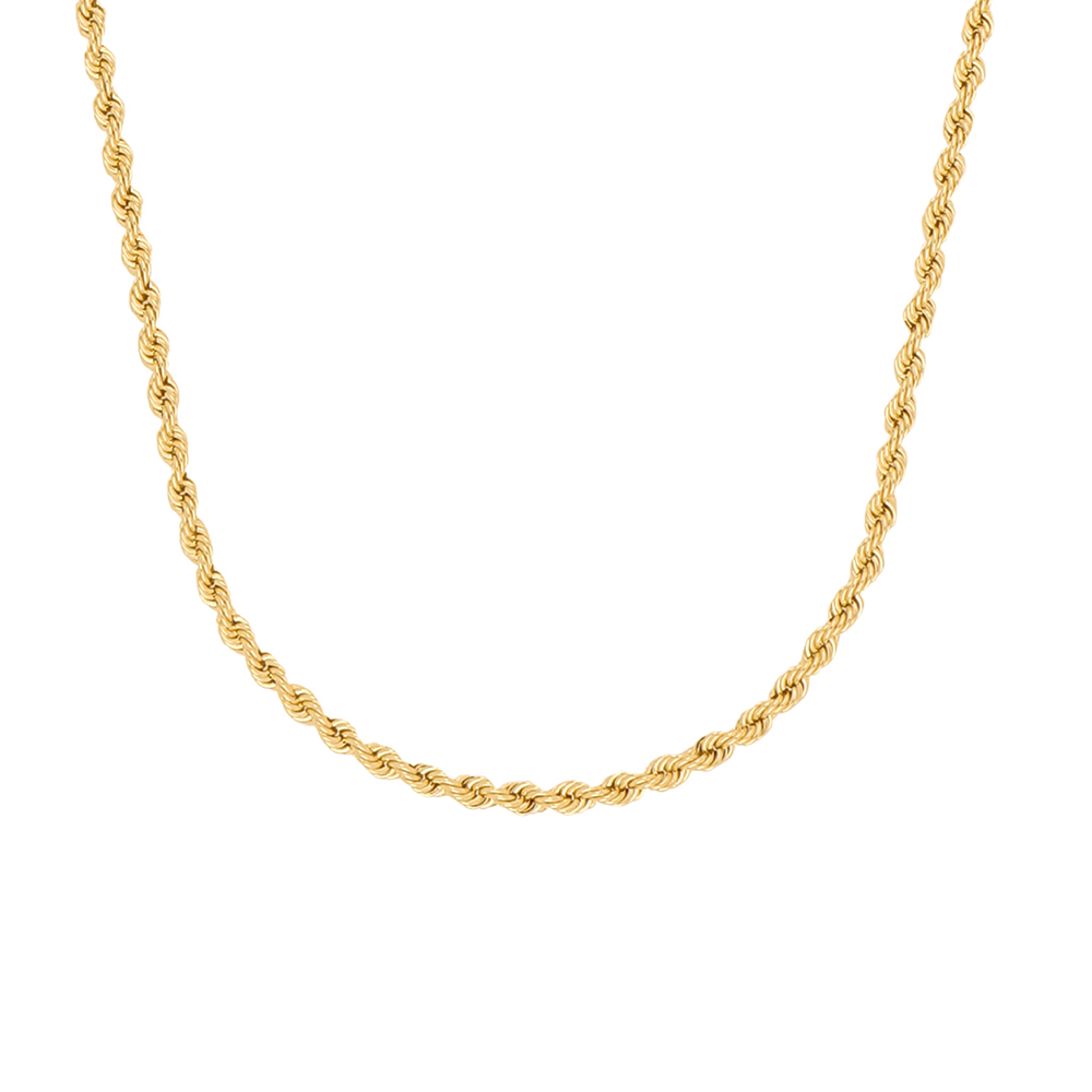 Foto 2 | Cadena Zekie 7291-55 Oro 14k Amarillo 55 Cms Torzal