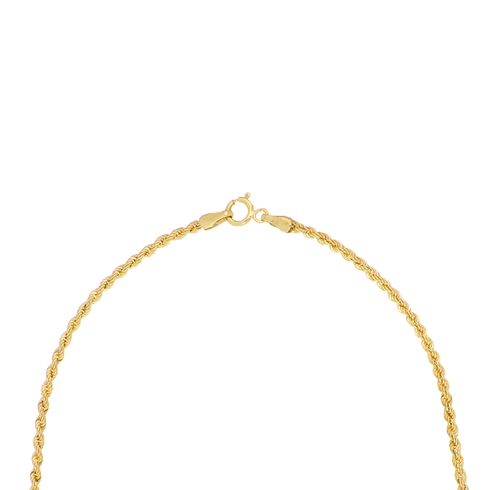Foto 4 pulgar | Cadena Zekie 7270 Oro 10k Amarillo 60 Cms Torzal