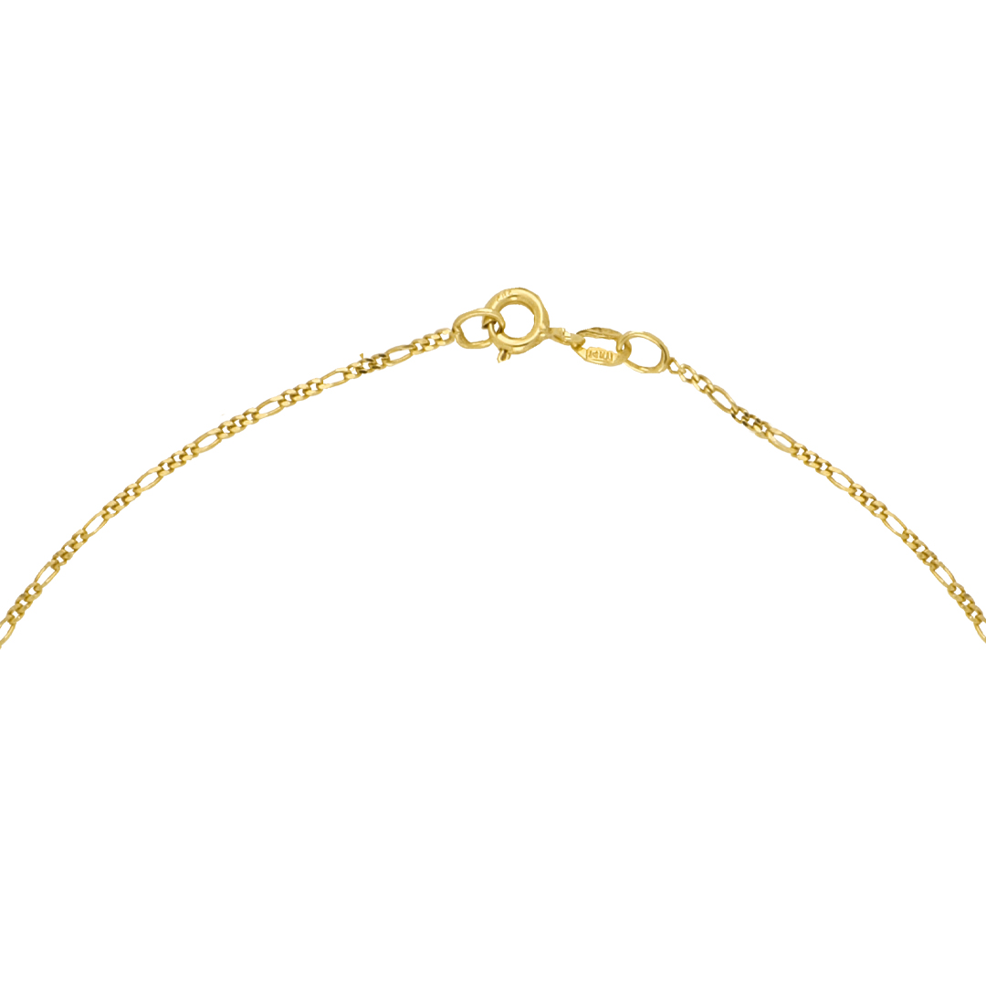 Foto 4 pulgar | Cadena Zekie 7292-50 Oro 14k Amarillo 50 Cms 3x1