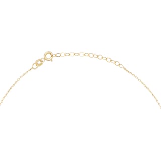 Foto 3 | Gargantilla Zekie 7222 Oro 14k Amarillo 45 Cms Con Centro De Gato Y Corazon