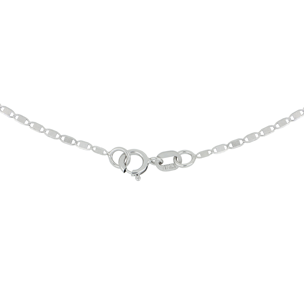 Foto 3 | Cadena Zekie 7268w-45 Oro 14k Blanco 45 Cms Espejo