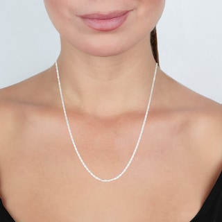 Foto 4 | Cadena Zekie 7268w-40 Oro 14k Blanco 40 Cms Espejo