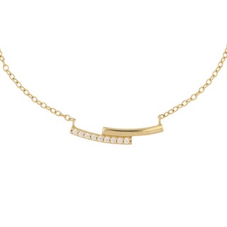 Foto 1 | Gargantilla Zekie 7297-g Oro 14k Amarillo 45 Cms Con Zirconia