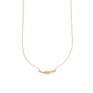 Foto 2 | Gargantilla Zekie 7297-g Oro 14k Amarillo 45 Cms Con Zirconia