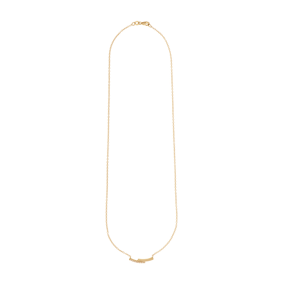 Foto 4 pulgar | Gargantilla Zekie 7297-g Oro 14k Amarillo 45 Cms Con Zirconia