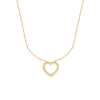 Foto 1 | Gargantilla Zekie 7239 Oro 14k Amarillo 45 Cms. Con Centro De Corazón