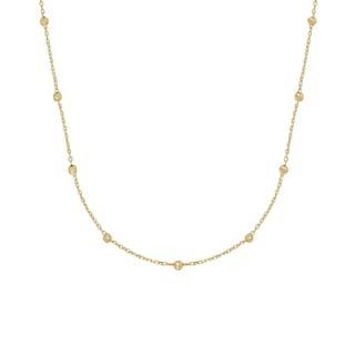 Foto 2 | Gargantilla Zekie 7220 Oro 14k Amarillo 45 Cms Con Bolitas