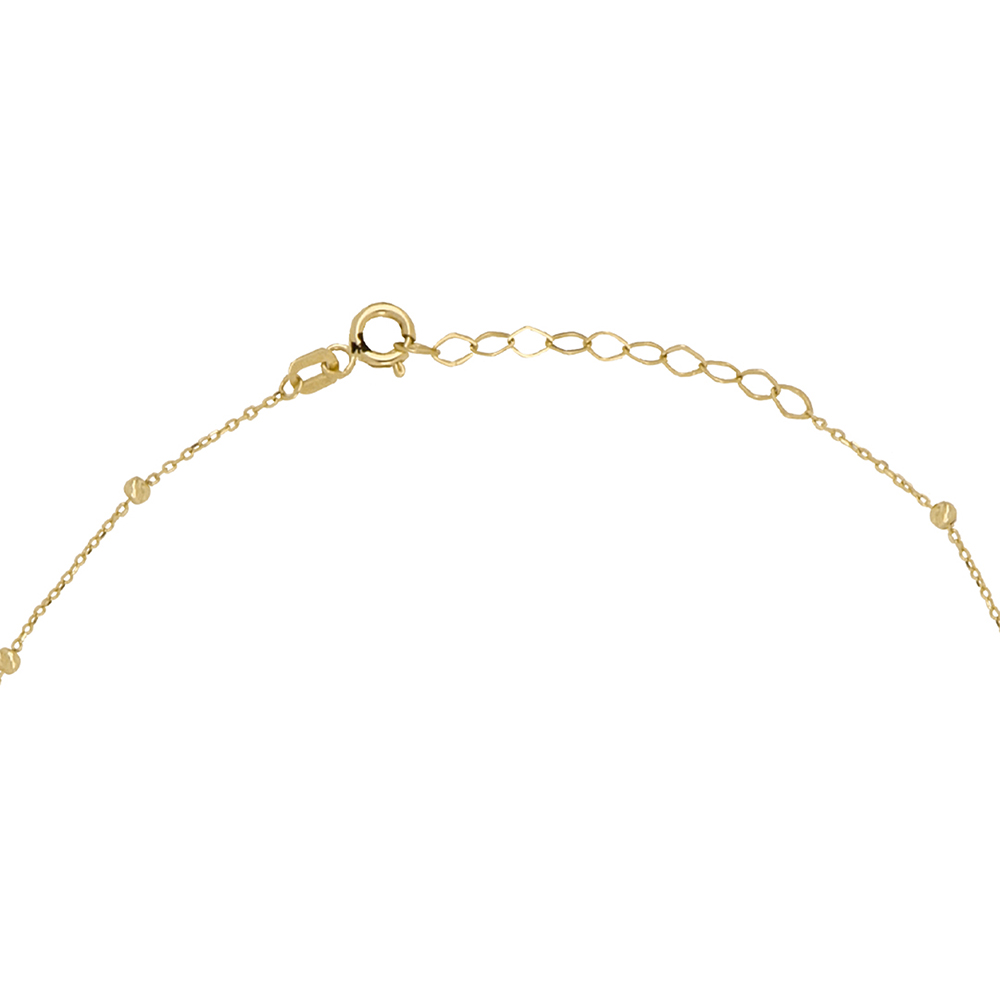 Foto 3 | Gargantilla Zekie 7220 Oro 14k Amarillo 45 Cms Con Bolitas