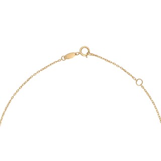 Foto 3 | Gargantilla Zekie 7226 Oro 14k Amarillo 45 Cms Con Cruz Y Zirconias