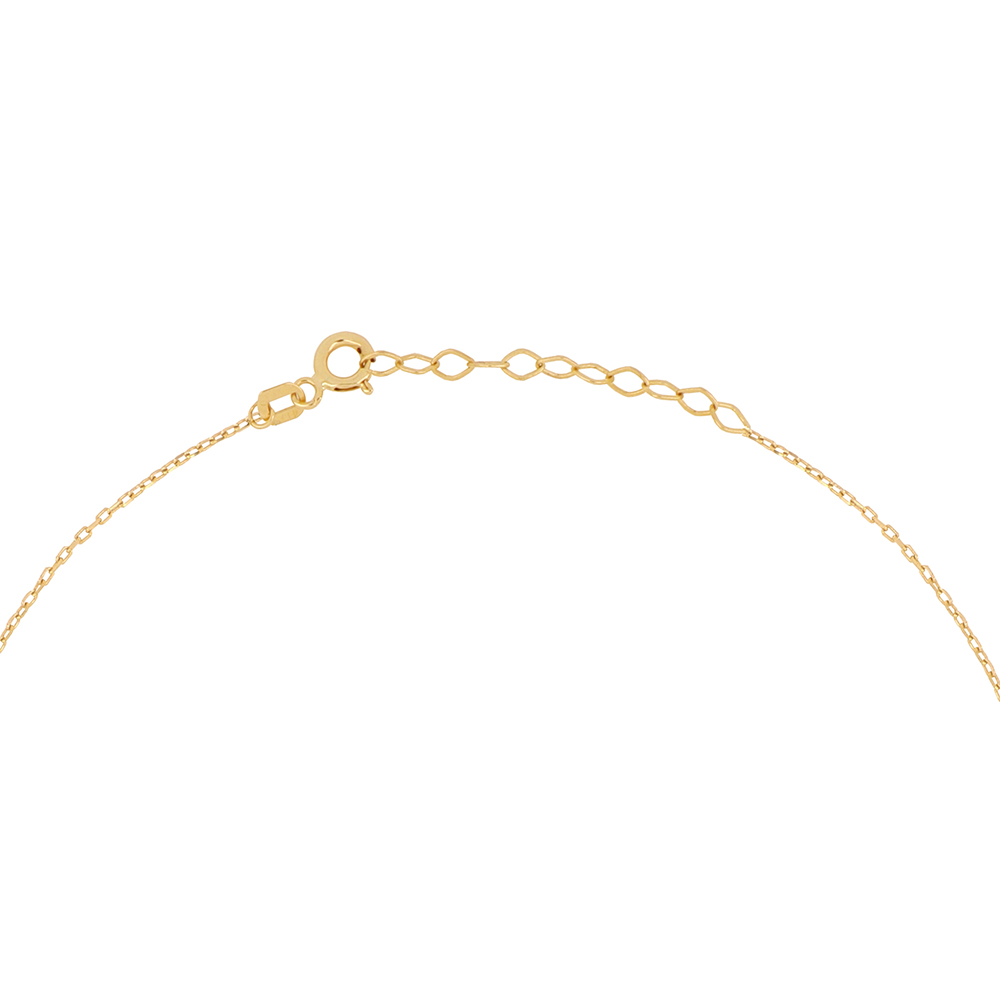 Foto 4 pulgar | Gargantilla Zekie 7219 Oro 14k Amarillo 45 Cms Con Flores