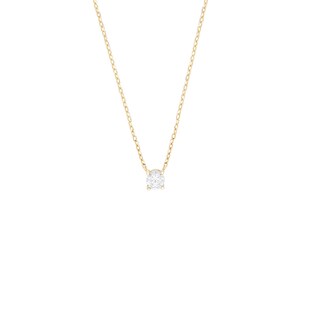 Foto 1 | Gargantilla Zekie 7218 Oro 14k Amarillo 45 Cms Con Centro De Zirconia