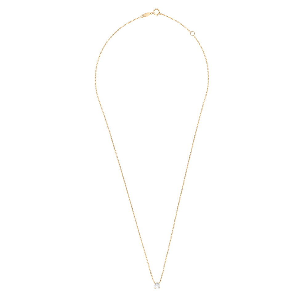 Foto 3 pulgar | Gargantilla Zekie 7218 Oro 14k Amarillo 45 Cms Con Centro De Zirconia