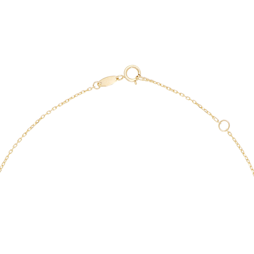 Foto 3 | Gargantilla Zekie 7218 Oro 14k Amarillo 45 Cms Con Centro De Zirconia