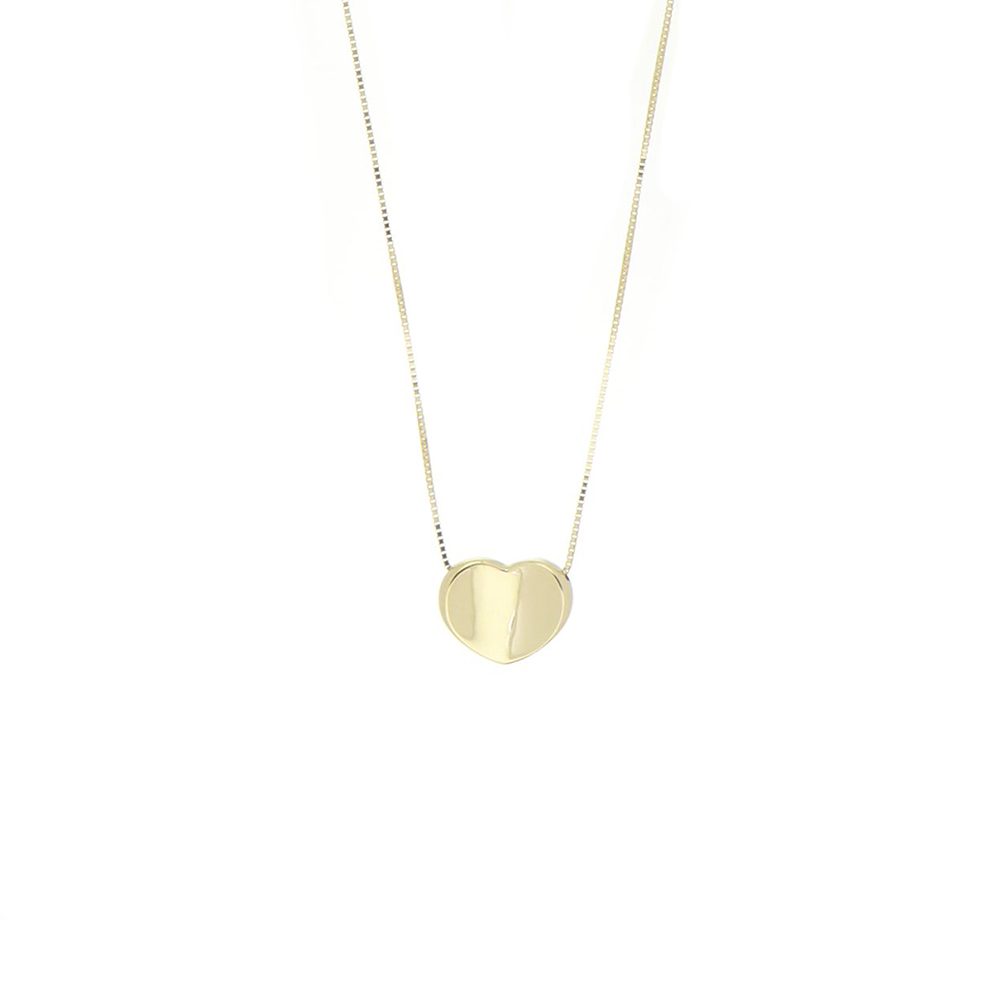 Foto 3 pulgar | Collar de Corazón Oro 14k Amarillo Zekie