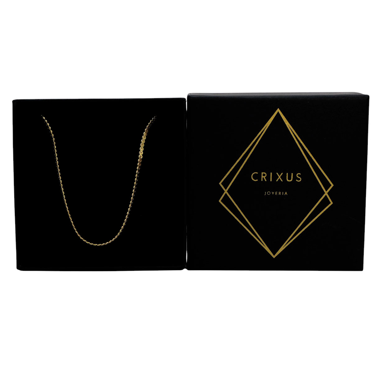 Foto 5 | Cadena Crixus Joyería Oro 10k Plana