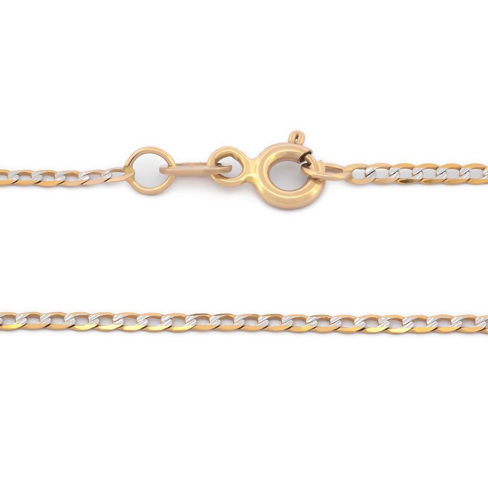 Foto 4 pulgar | Cadena Estilo Barbada Oro Italiano Sólido 14k 55 Cm