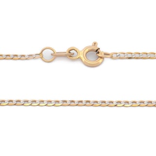 Foto 3 | Cadena Estilo Barbada Oro Italiano Sólido 14k 55 Cm