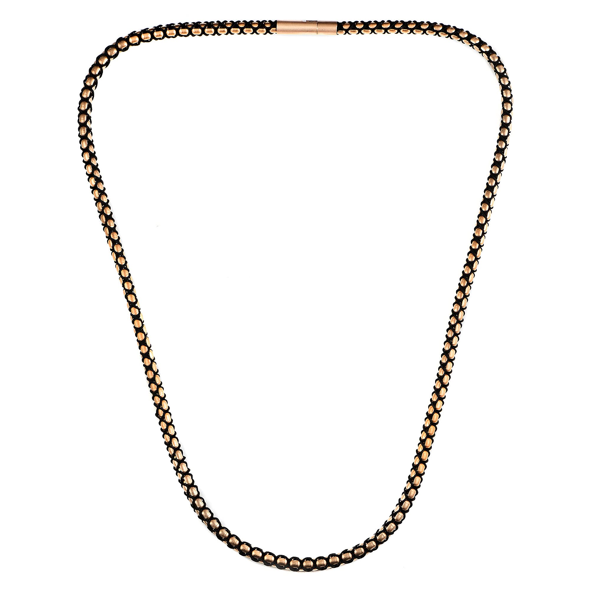 Foto 3 pulgar | Collar Crisol, Acabado Mate, Acero Chapado En Oro Rosa, 26 Cm - Venta Internacional.