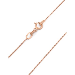Foto 2 | Cadena Cubo Oro Rosa Italiano Sólido 14k 45 Cm
