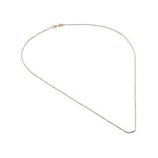 Foto 3 | Cadena Cubo Oro Rosa Italiano Sólido 14k 45 Cm
