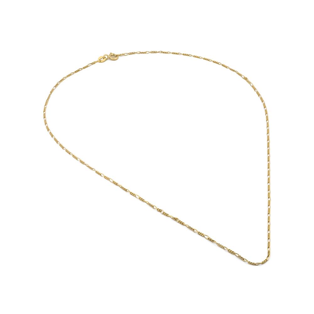 Foto 4 pulgar | Cadena Figaro 1.5 Mm Oro Italiano Sólido 18k 45 Cm
