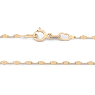 Foto 2 | Cadena Plaquita En Oro Sólido 14k 55 Cm