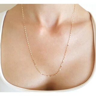 Foto 6 | Cadena Plaquita En Oro Sólido 14k 55 Cm