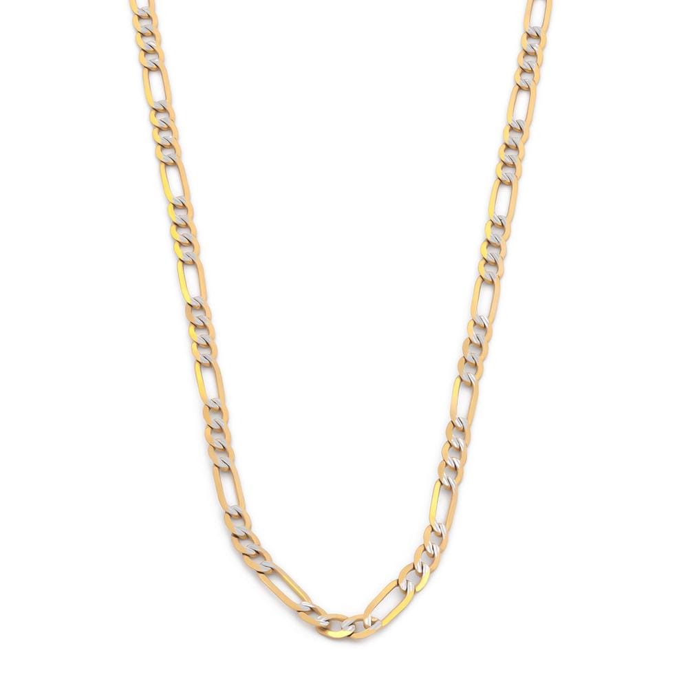 Cadena Estilo Cartier Diamantada Oro Italiano Sólido 14k 50 Cm $7,551