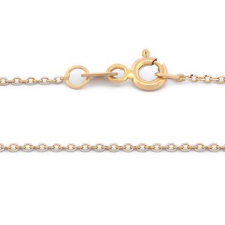 Foto 3 | Cadena Rolo Oro Amarillo Diamantada Italiano Sólido 14k 45 Cm