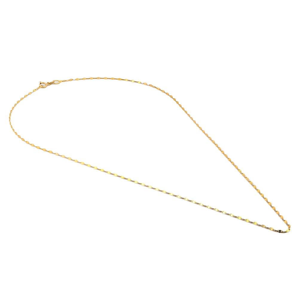 Foto 4 pulgar | Cadena Plaquita En Oro Sólido 10k 45 Cm