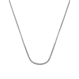 Foto 1 | Cadena Cubo Oro Blanco Italiano Sólido 14k 45 Cm