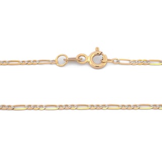 Foto 2 | Cadena Estilo Cartier Diamantada Oro Italiano Sólido 10k 45 Cm