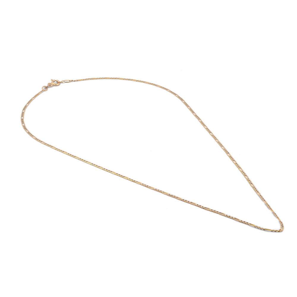 Foto 3 | Cadena Estilo Cartier Diamantada Oro Italiano Sólido 10k 45 Cm