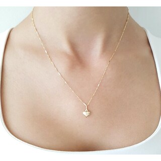 Foto 4 | Hermosa Cadena Gargantilla Dama Corazón Oro Sólido 14k