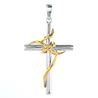 Foto 1 | Colgante De Plata De Ley Chapado En Oro De 14 Quilates De West Coast Jewelry - Venta Internacional.