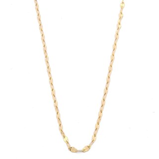 Foto 2 | Cadena Plaquitas 1.5 Mm Oro Sólido 14k 45 Cm