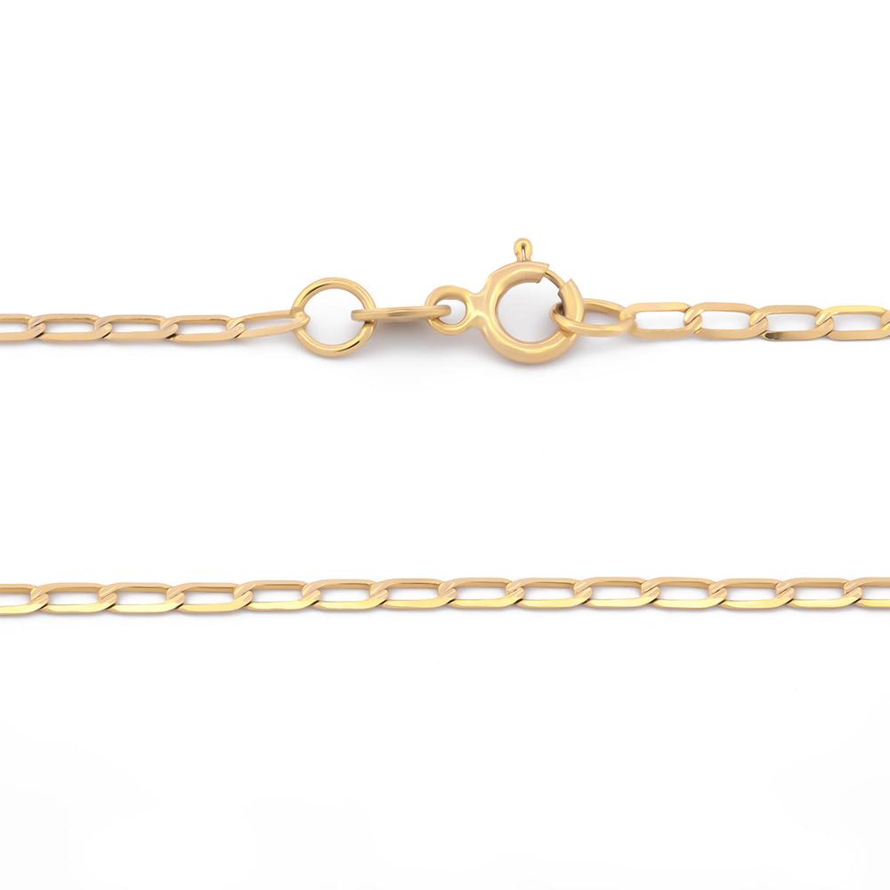 Foto 2 | Cadena Barbada Inglesa 1.5 Mm Oro Sólido 14k 50 Cm