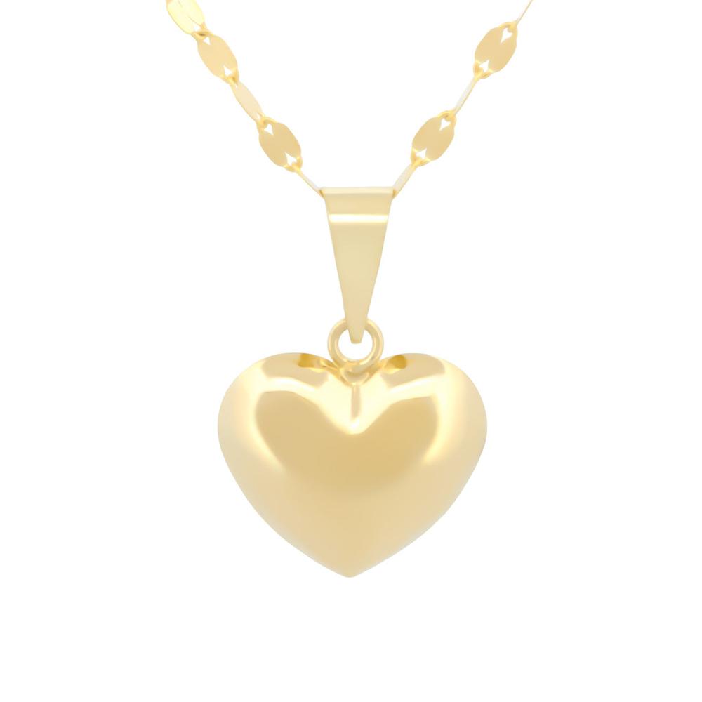 Foto 2 pulgar | Cadena Gargantilla Dama Corazón Mediano Oro 10k Sólido