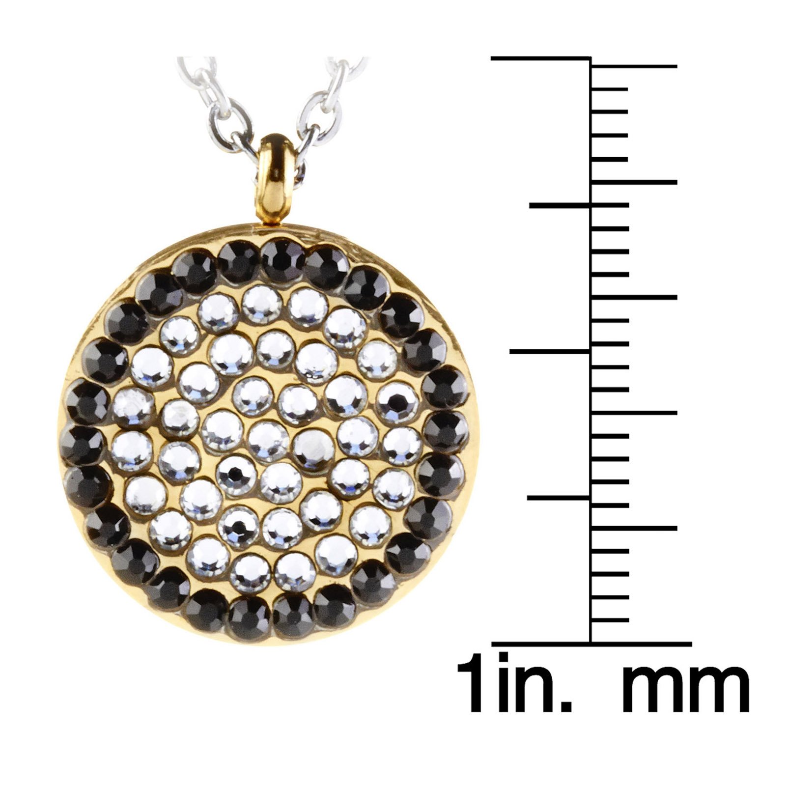 Foto 4 pulgar | Collar Con Colgante Circular De Acero Inoxidable De West Coast Jewelry - Venta Internacional.